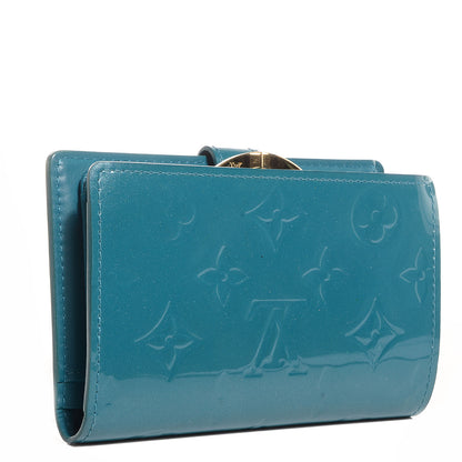 Louis Vuitton Vernis French Purse Wallet Blue Galactic 3 of 7