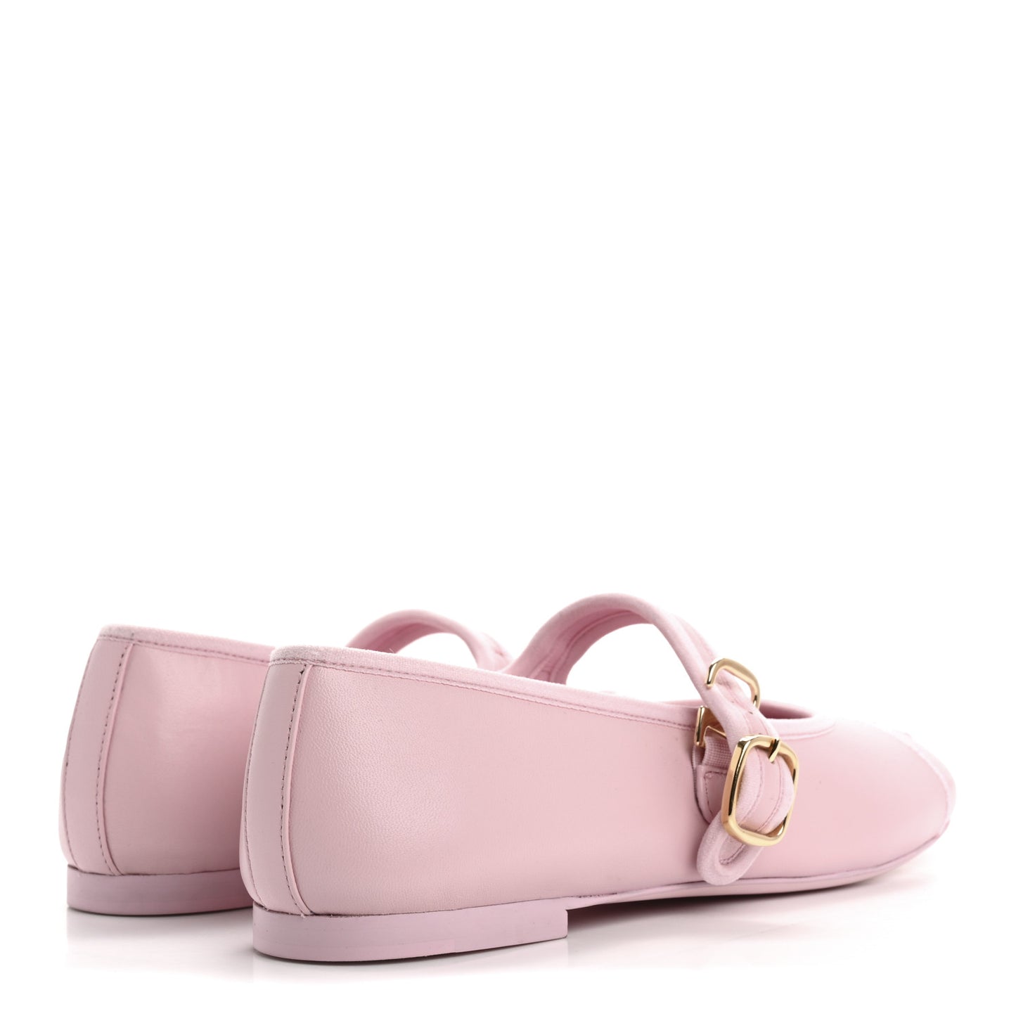 Lambskin Mary Jane Flats 37 Light Pink