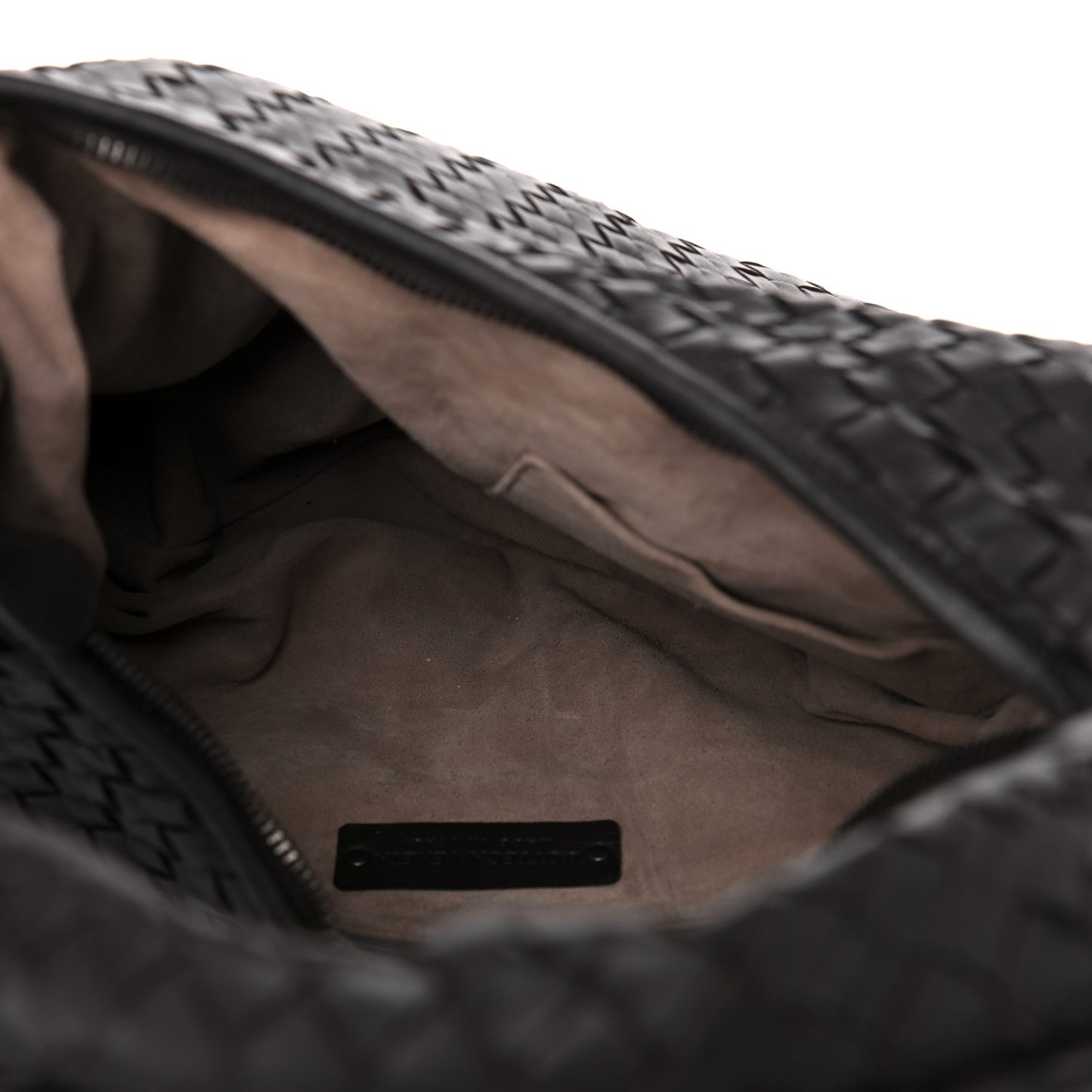 Nappa Intrecciato Small Veneta Hobo Ebano