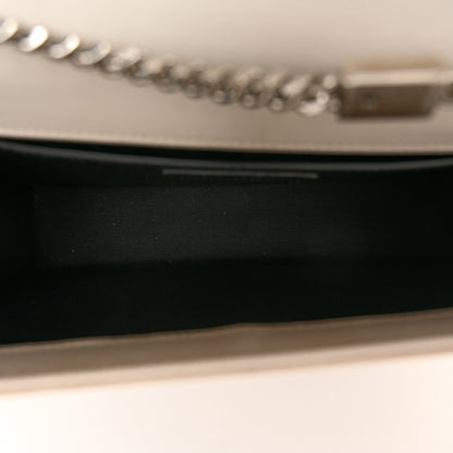 Saint Laurent Grain De Poudre Calfskin Medium Classic Monogram Kate Tassel Satchel Crema Soft 5 of 11