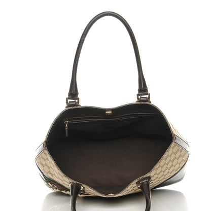Gucci Monogram Medium Hasler Tote in Dark Brown 5 of 8