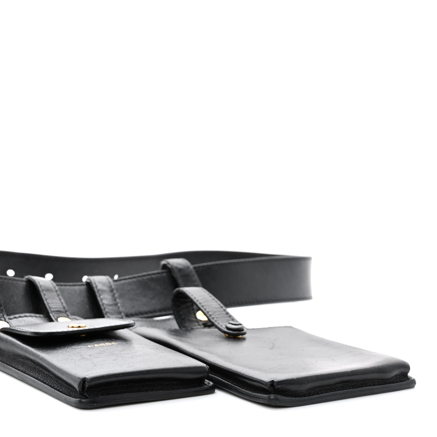 Fendi Vitello Glacier Utility Belt Pouch Black 5 of 21