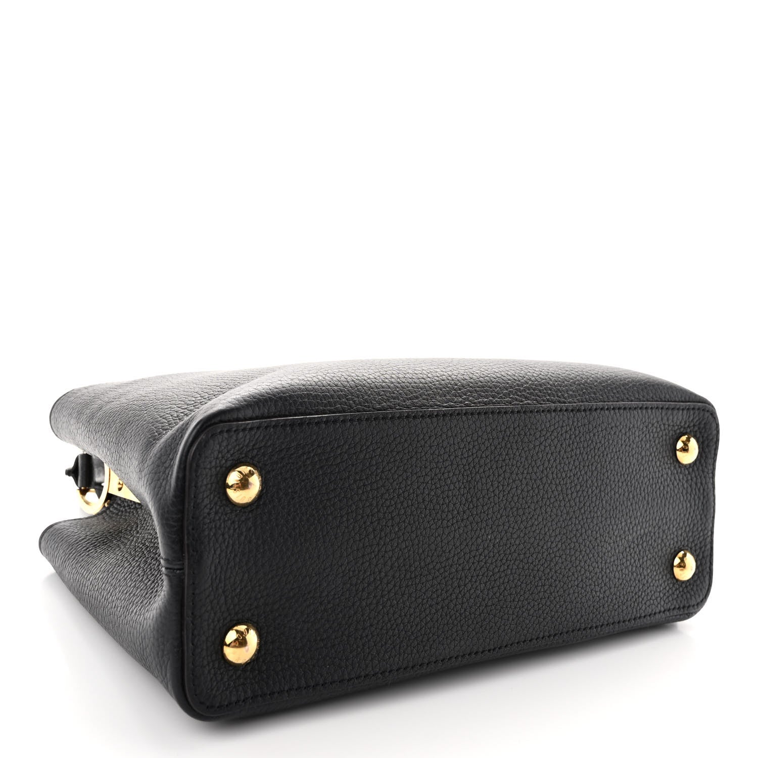 Louis Vuitton Taurillon Capucines PM Black 4 of 10