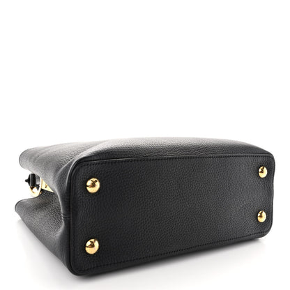 Louis Vuitton Taurillon Capucines PM Black 4 of 10