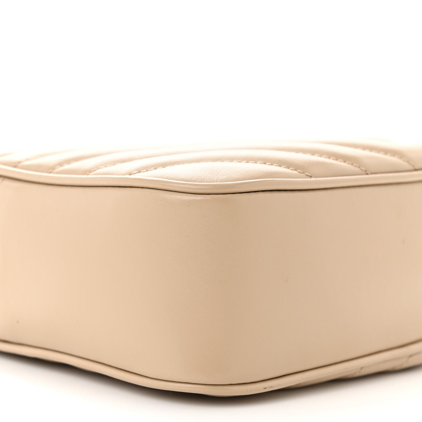 Calfskin Matelasse Monogram Lou Camera Bag Dark Latte