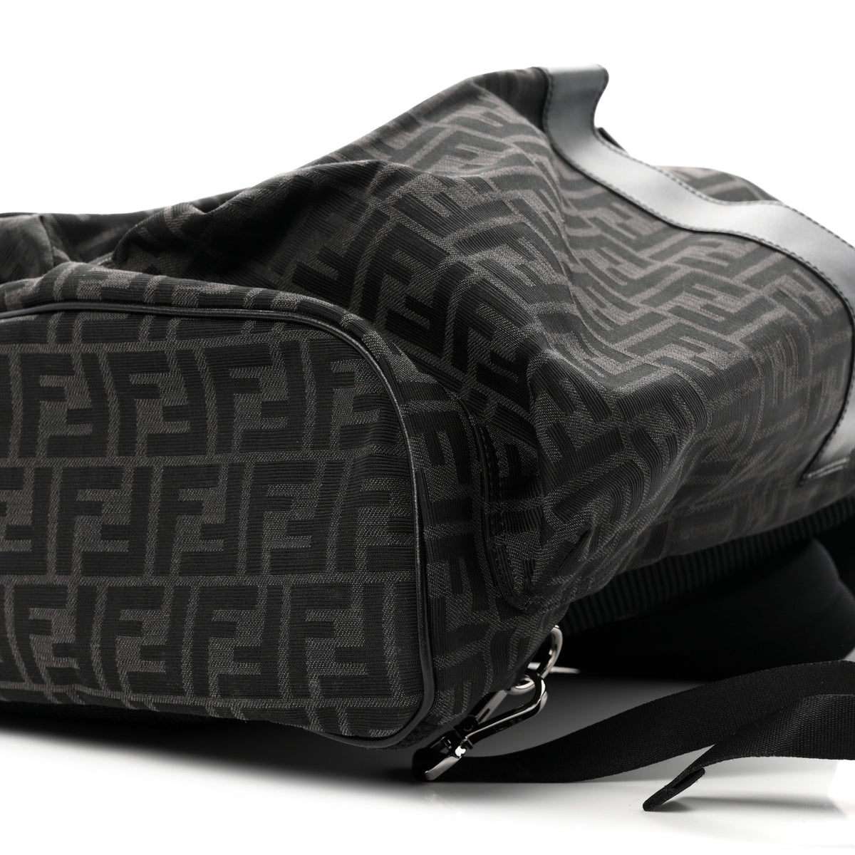 Recycled Fabric Jacquard Vitello Grace FF 1974 Large Fendi Strike Backpack Asfalto