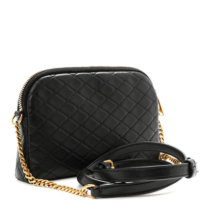 Saint Laurent Lambskin Quilted Gaby Zipped Pouch Black 3 of 10