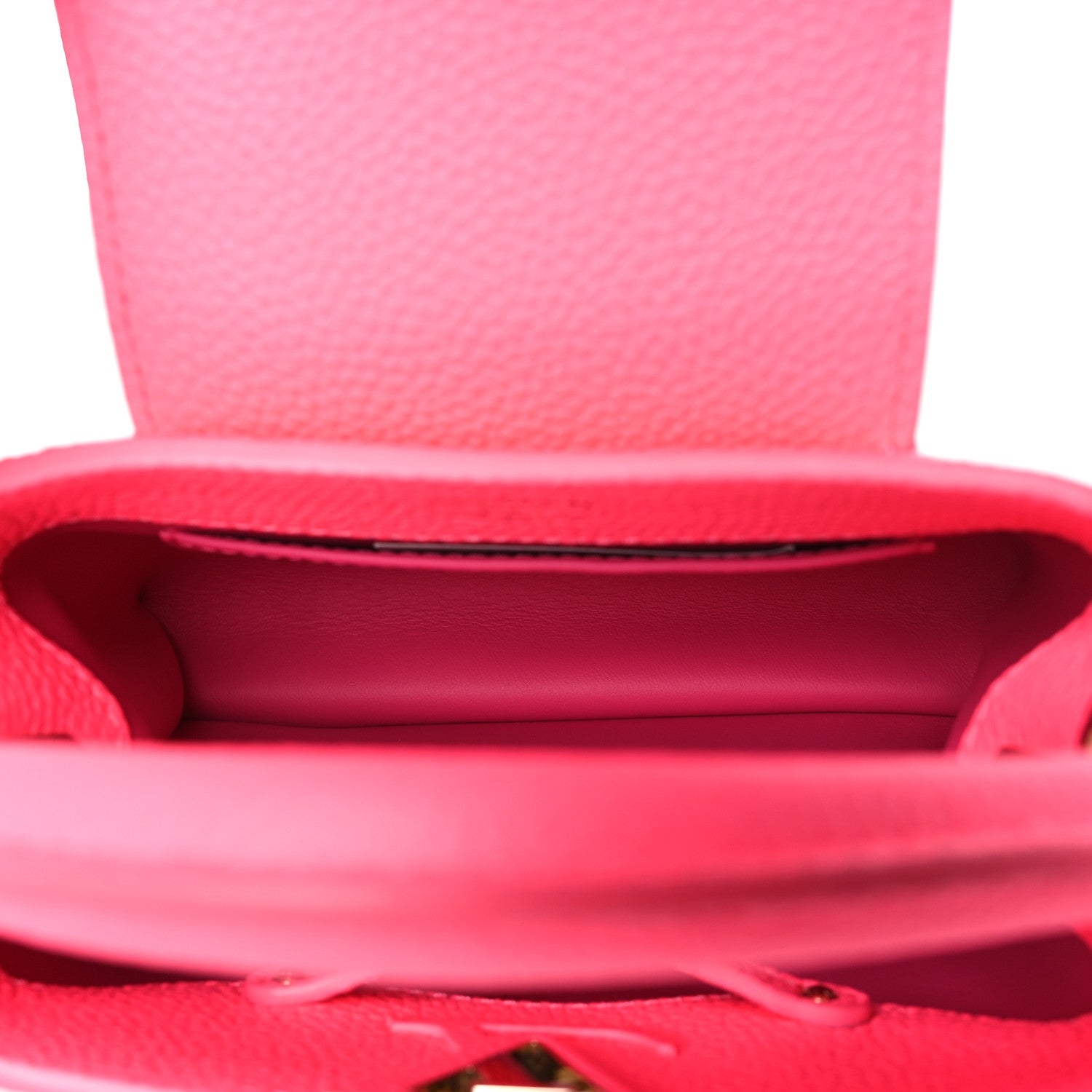 Louis Vuitton Taurillon Monogram Capucines Mini Fluo Pink 5 of 8