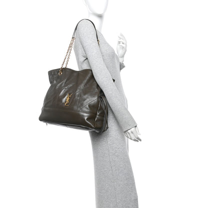 Saint Laurent Lambskin Medium Jamie Shopping Tote Light Musk 2 of 10