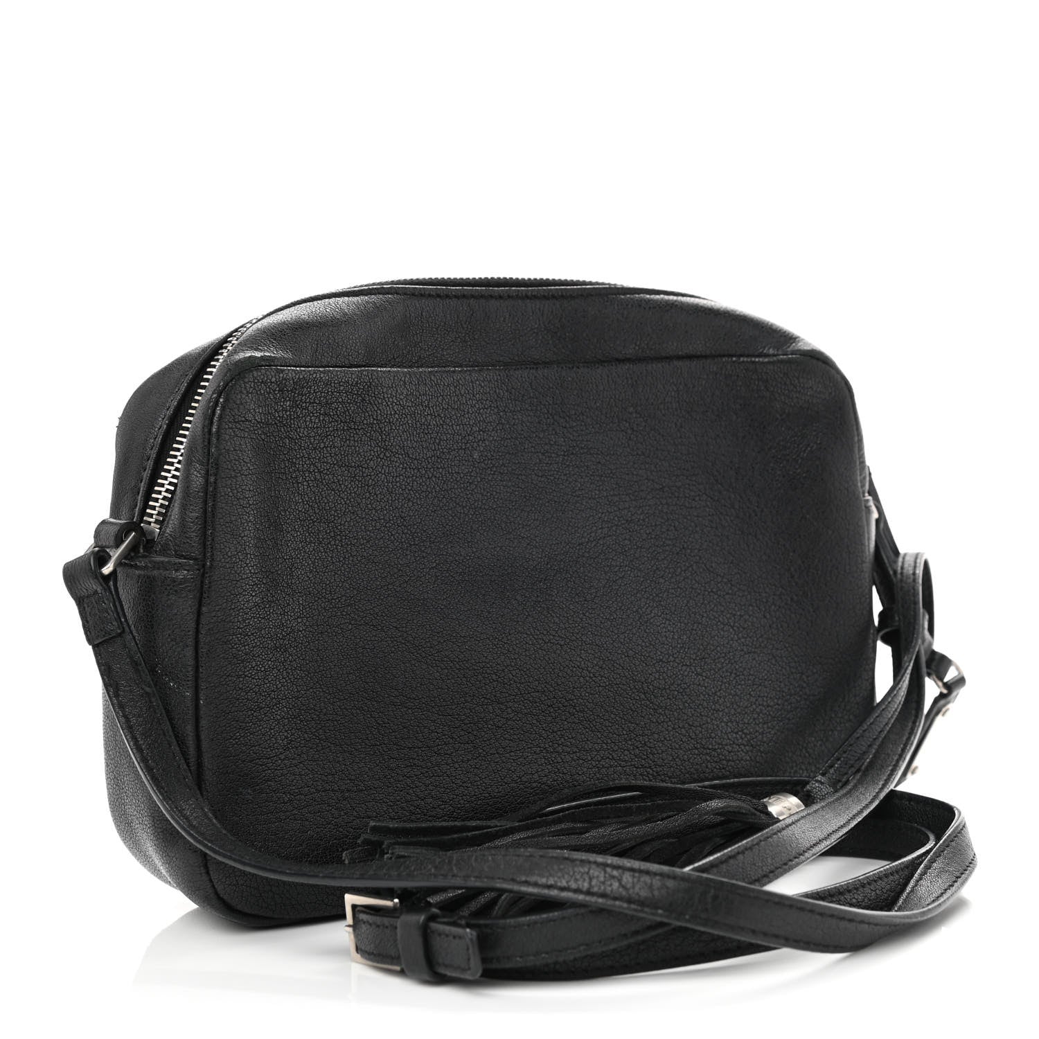 Saint Laurent Lambskin Monogram Embossed Small Lou Camera Bag Black 3 of 11