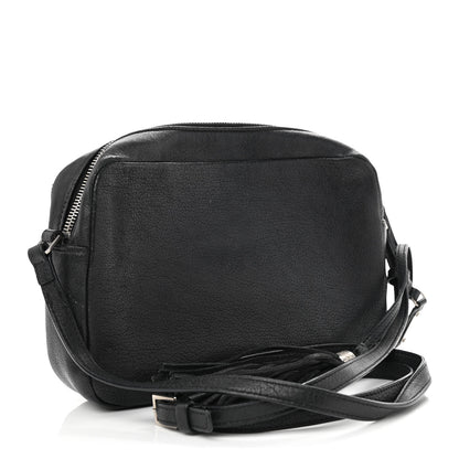Saint Laurent Lambskin Monogram Embossed Small Lou Camera Bag Black 3 of 11