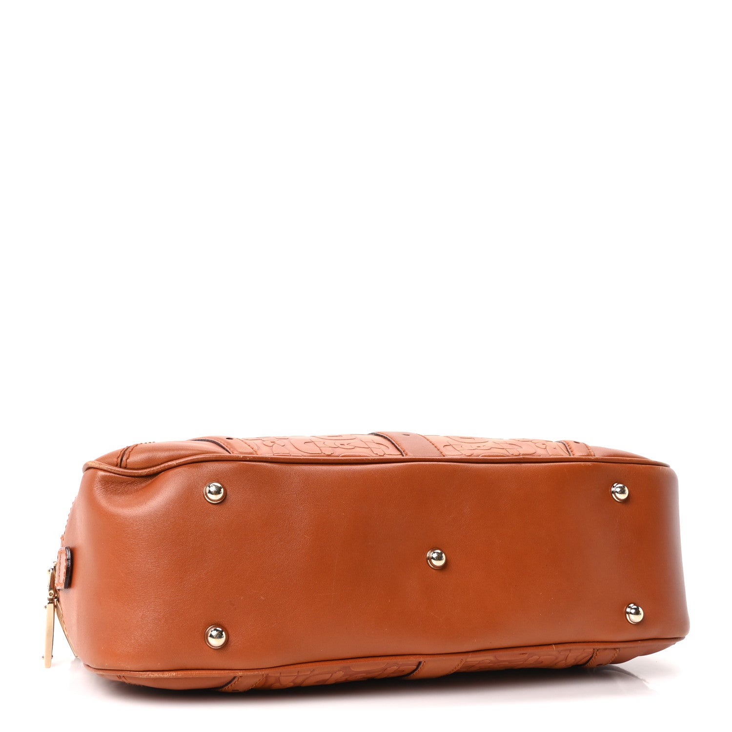 Gucci Calfskin Horsebit Glam Boston Tote Orange 4 of 10