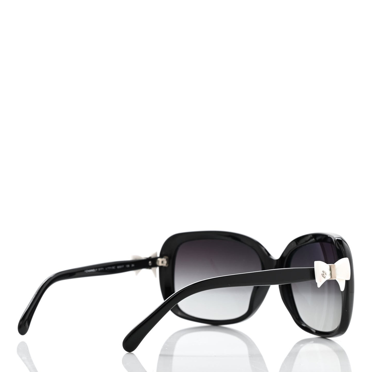 Acetate CC Bow Sunglasses 5171 Black White