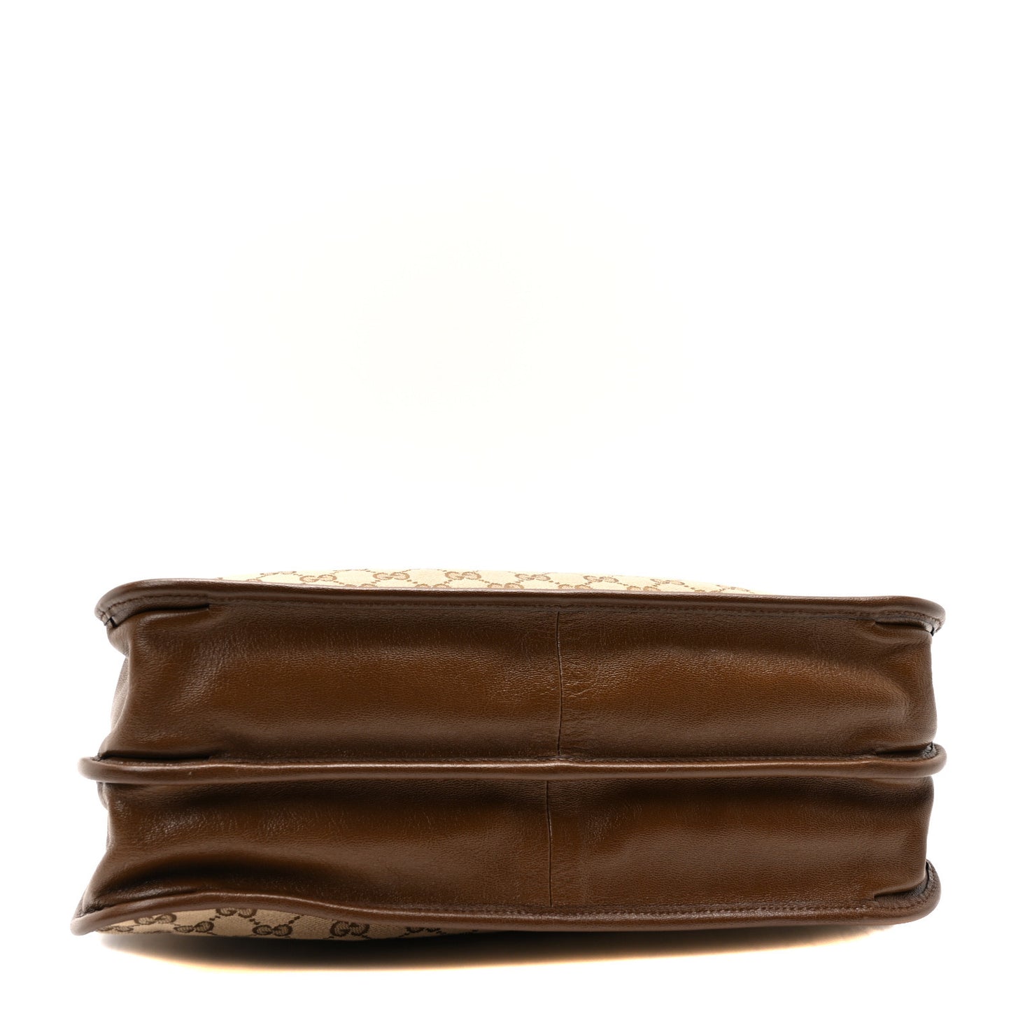 Monogram Calfskin Medium Horsebit 1955 Tote Bag Beige Brown Sugar