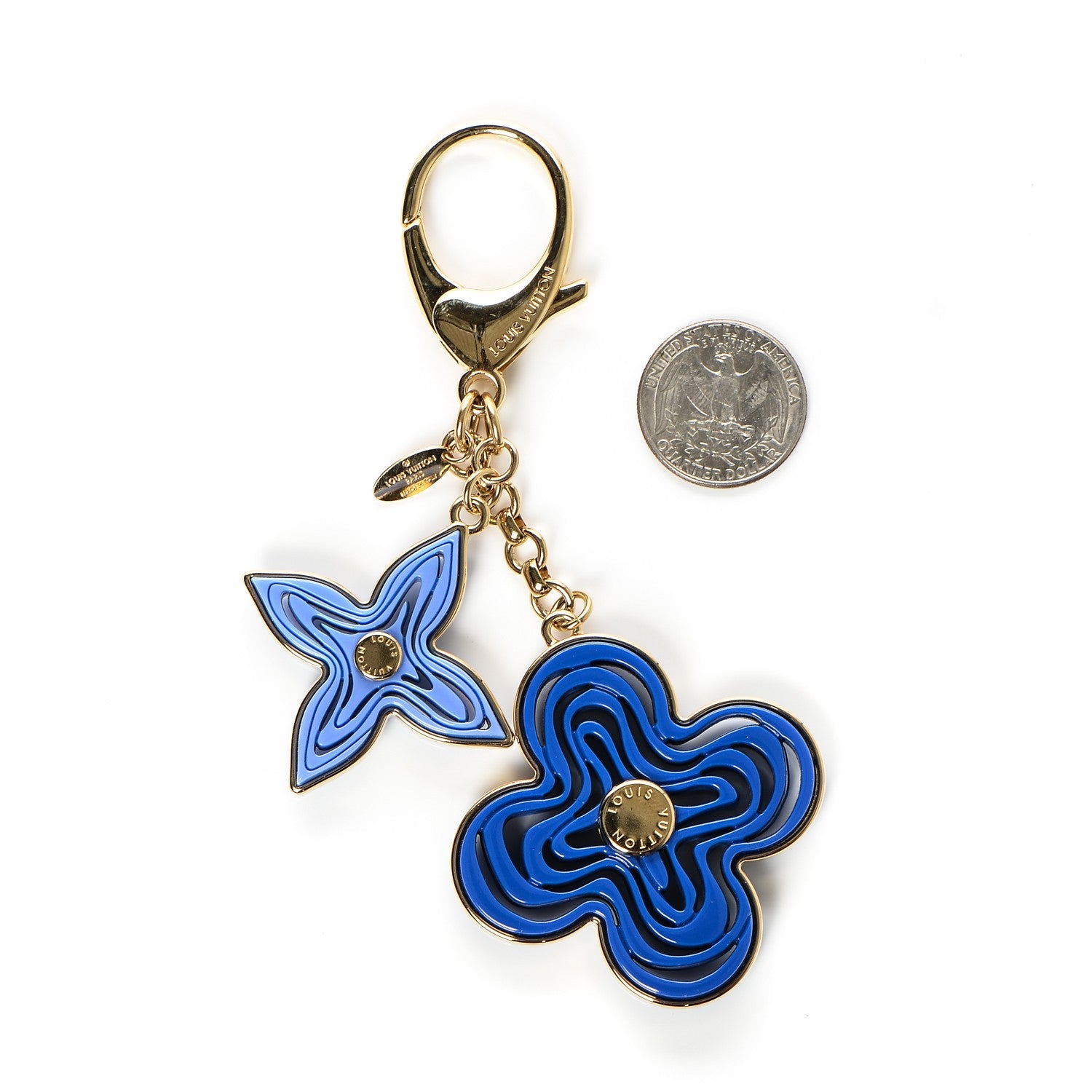 Louis Vuitton Resin Naif Bag Charm Blue 2 of 3