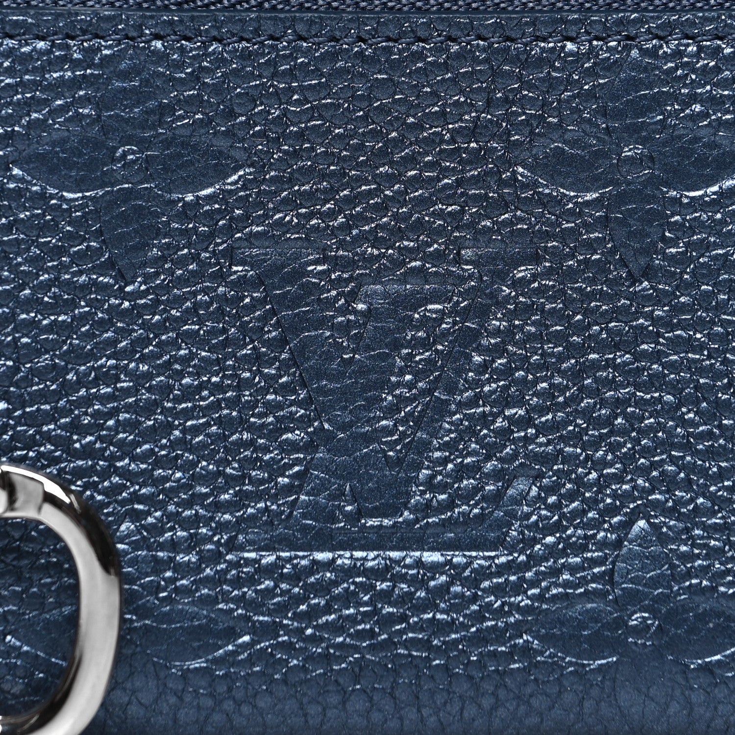 Louis Vuitton Metallic Empreinte Monogram Giant Key Pouch Navy Nacre 7 of 7