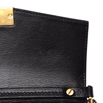 Givenchy Calfskin Suede Leopard Print Small GV3 Shoulder Bag Black Chestnut 9 of 12