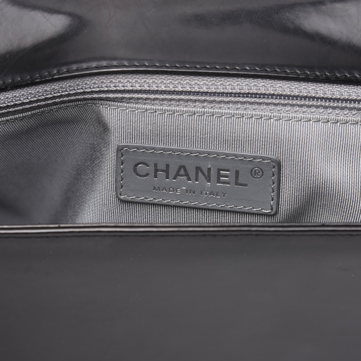 Chanel Glazed Calfskin Large Boy Flap Black 5 of 13