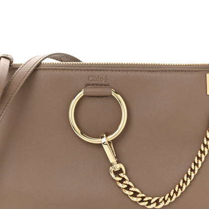 Chloe Supple Lambskin Small Faye Soft Zippered Shoulder Bag Neutral 15 of 19