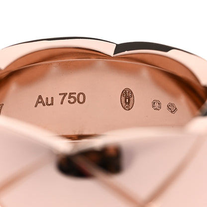 Chanel 18K Beige Gold Large Coco Crush Ring 58 8.5 6 of 7