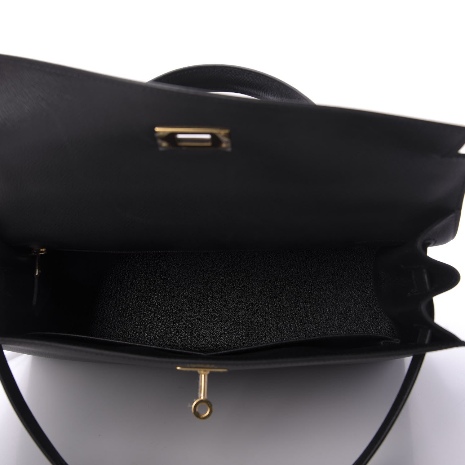 Hermes Epsom Kelly Sellier 32 Black 5 of 10