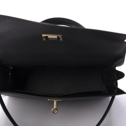 Hermes Epsom Kelly Sellier 32 Black 5 of 10