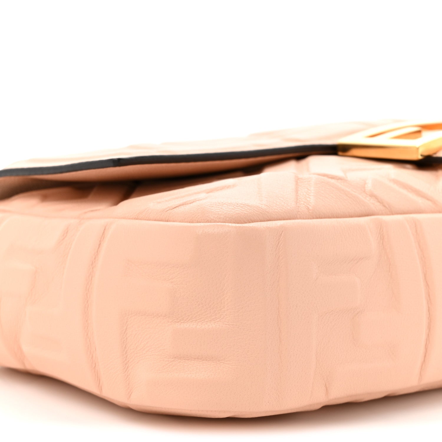 Fendi Nappa FF 1974 Embossed Baguette Baby Pink 10 of 12