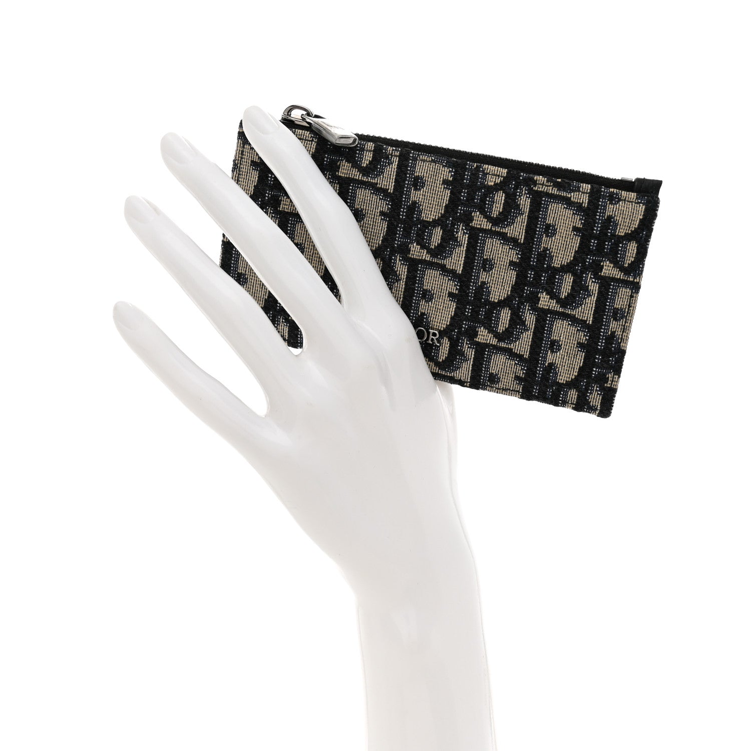 Christian Dior Oblique Dior Pouch Wallet Black 2 of 7