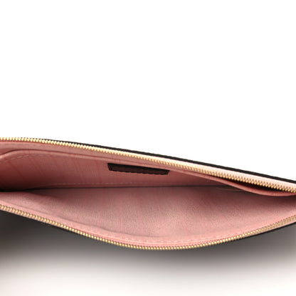 Louis Vuitton Damier Ebene Neverfull MM GM Pochette Rose Ballerine 5 of 6