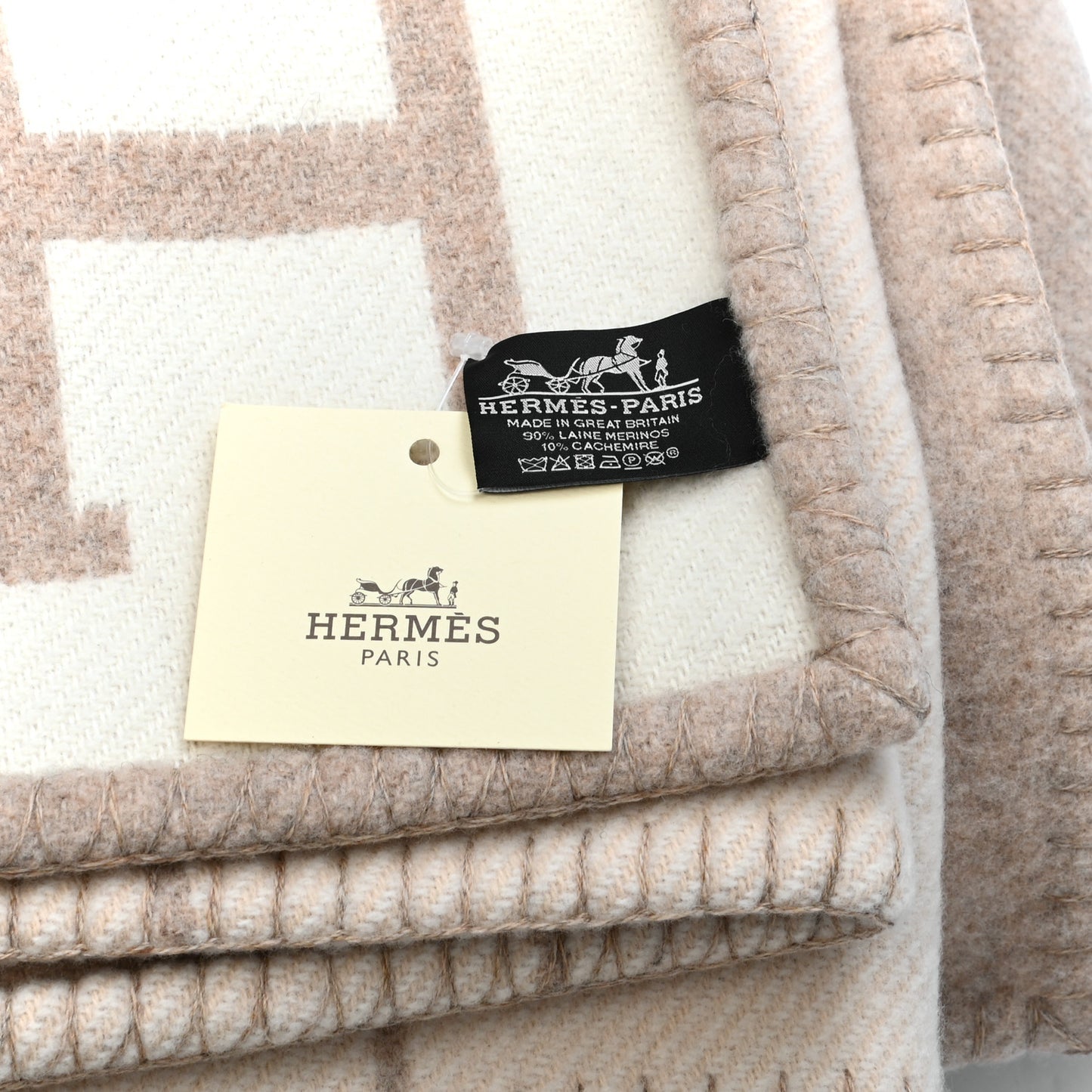 Wool Cashmere Avalon III Blanket Coco Camomille