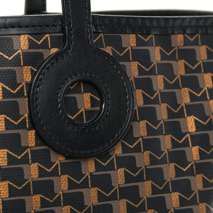 Moynat Grained Calfskin Canvas 1920 Oh! Tote Ruban GM Carbon Bronze 11 of 12