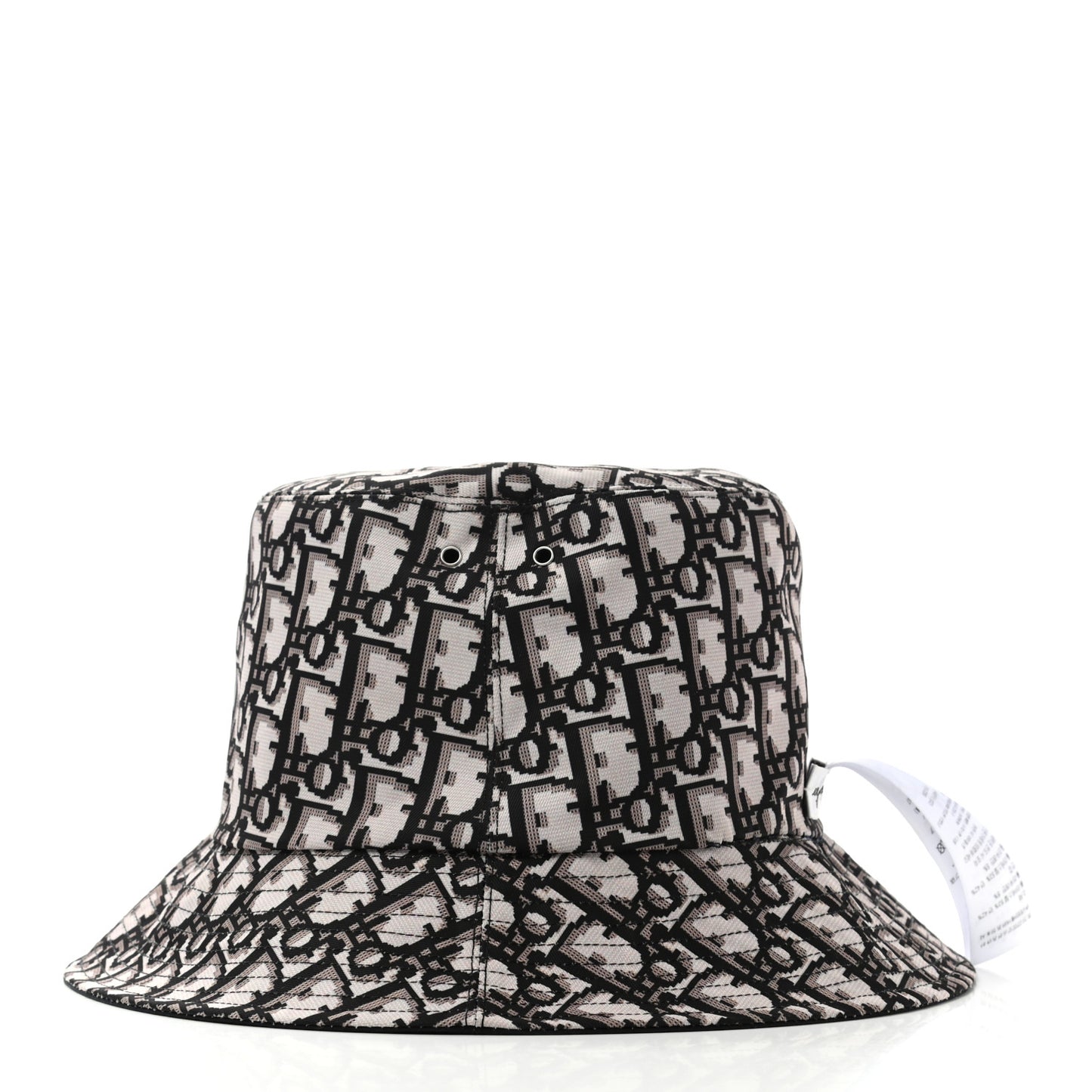Polyester Cotton Oblique Teddy-D Brim Bucket Hat 57 Black