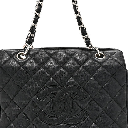 Chanel Caviar Quilted Petit Timeless Tote PTT Black 9 of 11