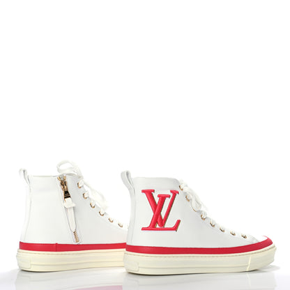 Louis Vuitton Calfskin LV Stellar Sneaker Boots 37 White Framboise 4 of 7