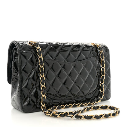 Chanel Patent Quilted Medium Double Flap Black 3 of 14