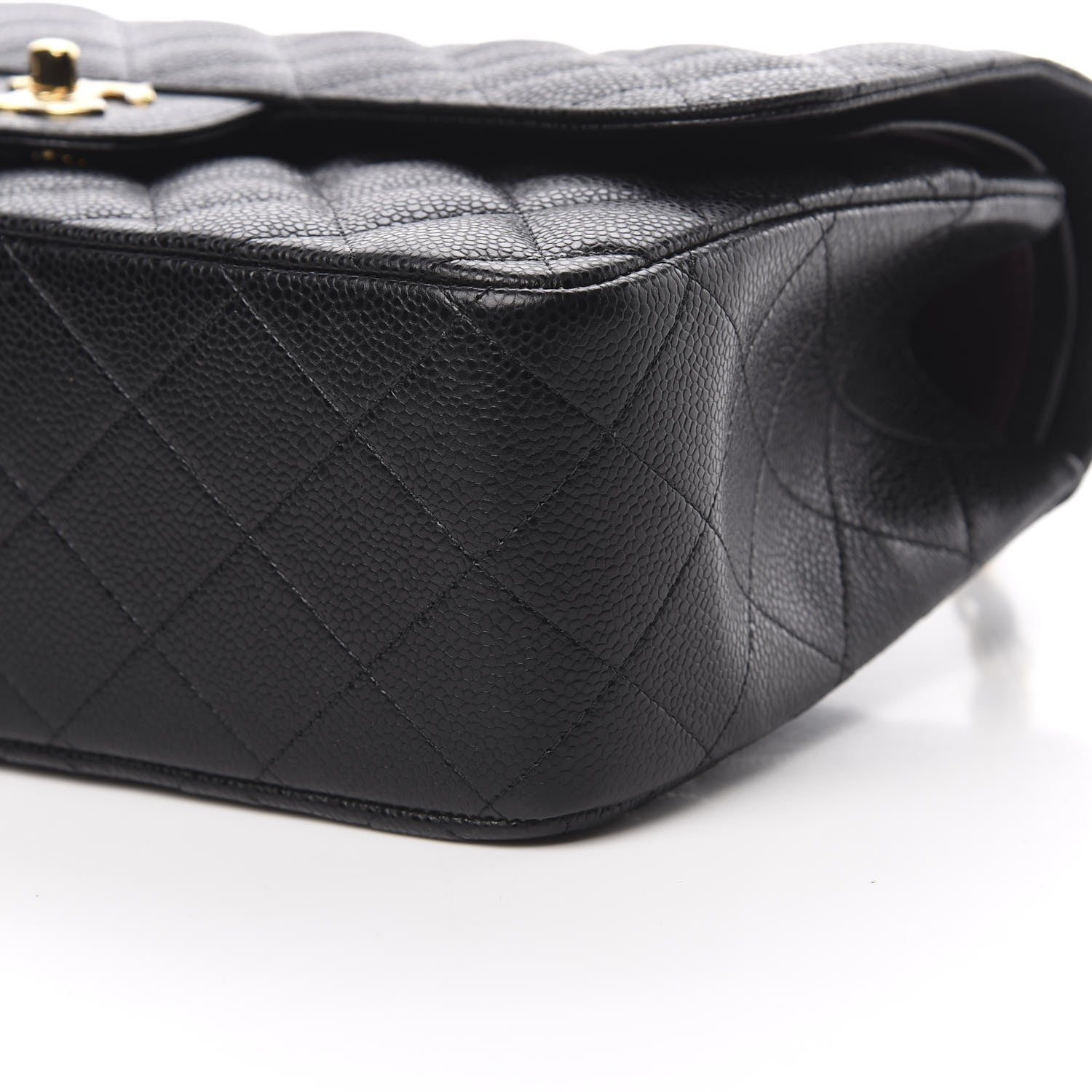Chanel Caviar Quilted Jumbo Double Flap Black 10 of 11