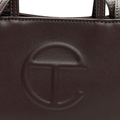Telfar Vegan Leather Small Shopping Bag Chocolate 8 of 10