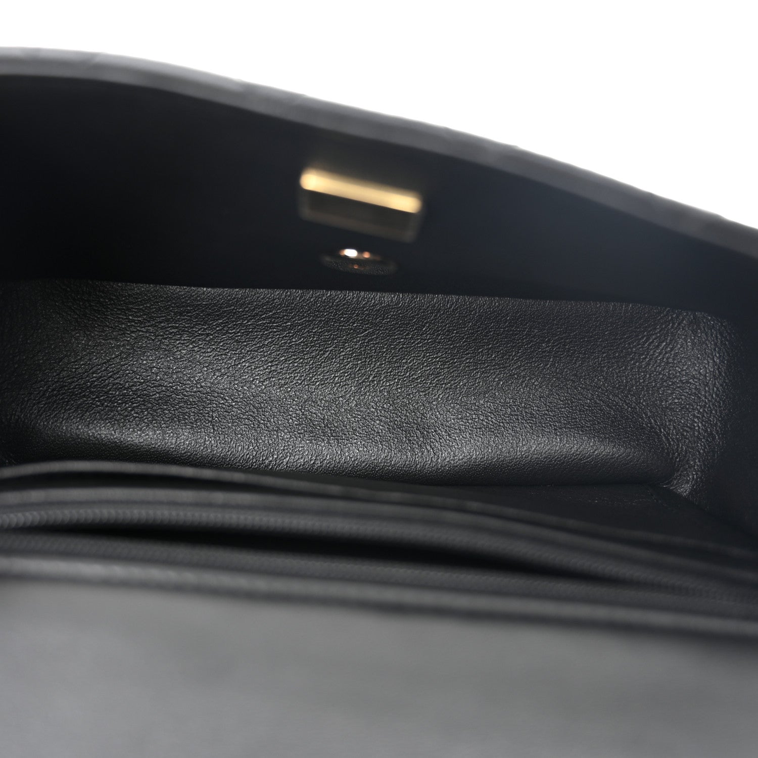 Chanel Lambskin Quilted Mini Top Handle Rectangular Flap Black 4 of 11