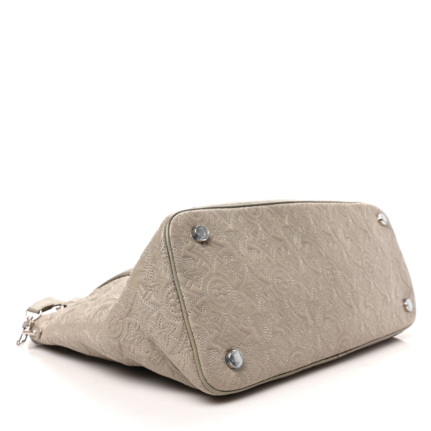 Louis Vuitton Monogram Lambskin Antheia Ixia MM Grey 4 of 8