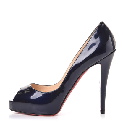 Christian Louboutin Patent Very Prive 120 Pumps 37.5 Night 1 of 8