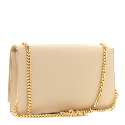 Saint Laurent Grain De Poudre Medium Monogram Kate Satchel Nude Powder 2 of 13
