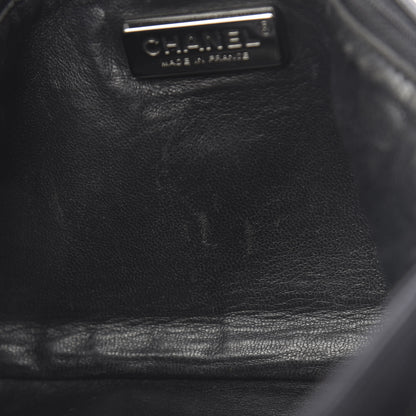 Chanel Metallic Goatskin Luxe Ligne Flap Black 7 of 12