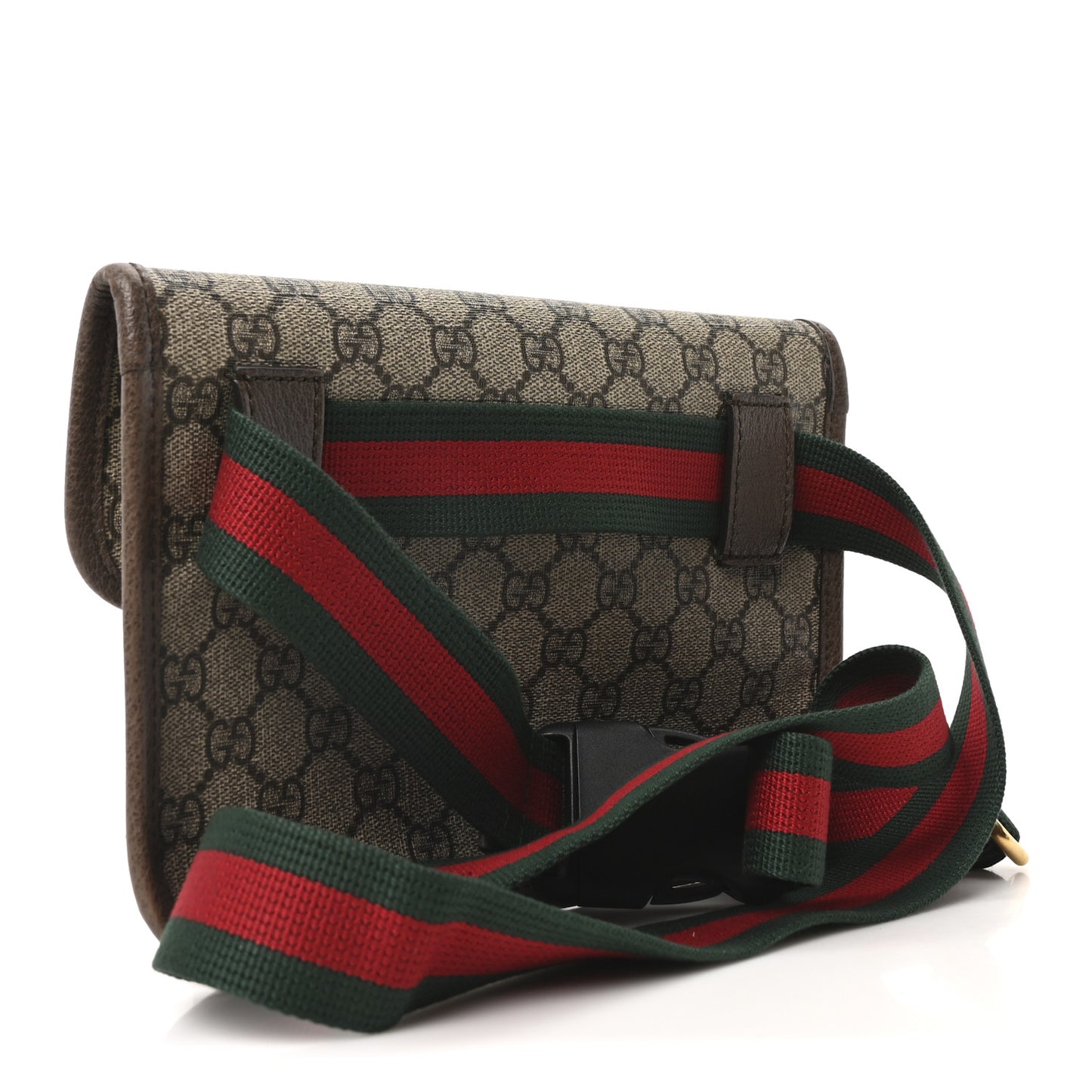 GG Supreme Monogram Neo Vintage Web Belt Bag Brown