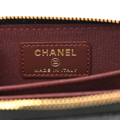 Chanel Caviar Quilted Zip Coin Purse Black 6 of 7