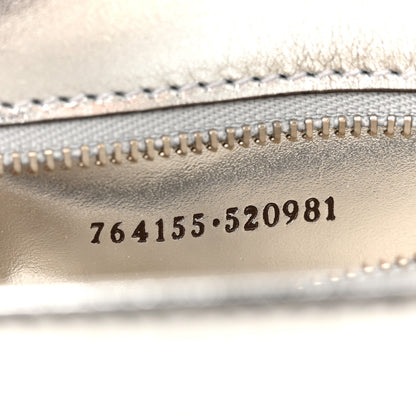 Gucci Metallic Demetra Small Horsebit 1955 Asymmetric Shoulder Bag Silver 7 of 12