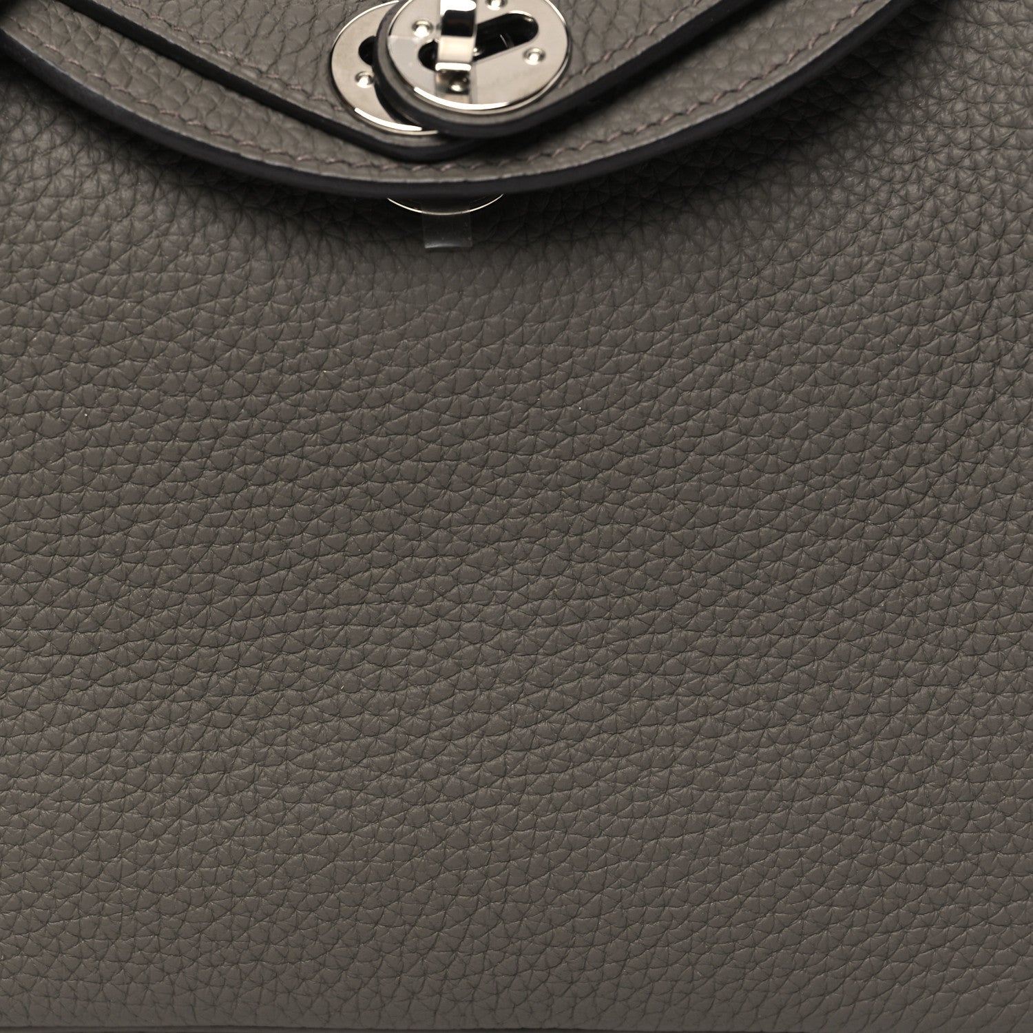 Hermes Taurillon Clemence Mini Lindy 20 Etain 8 of 11