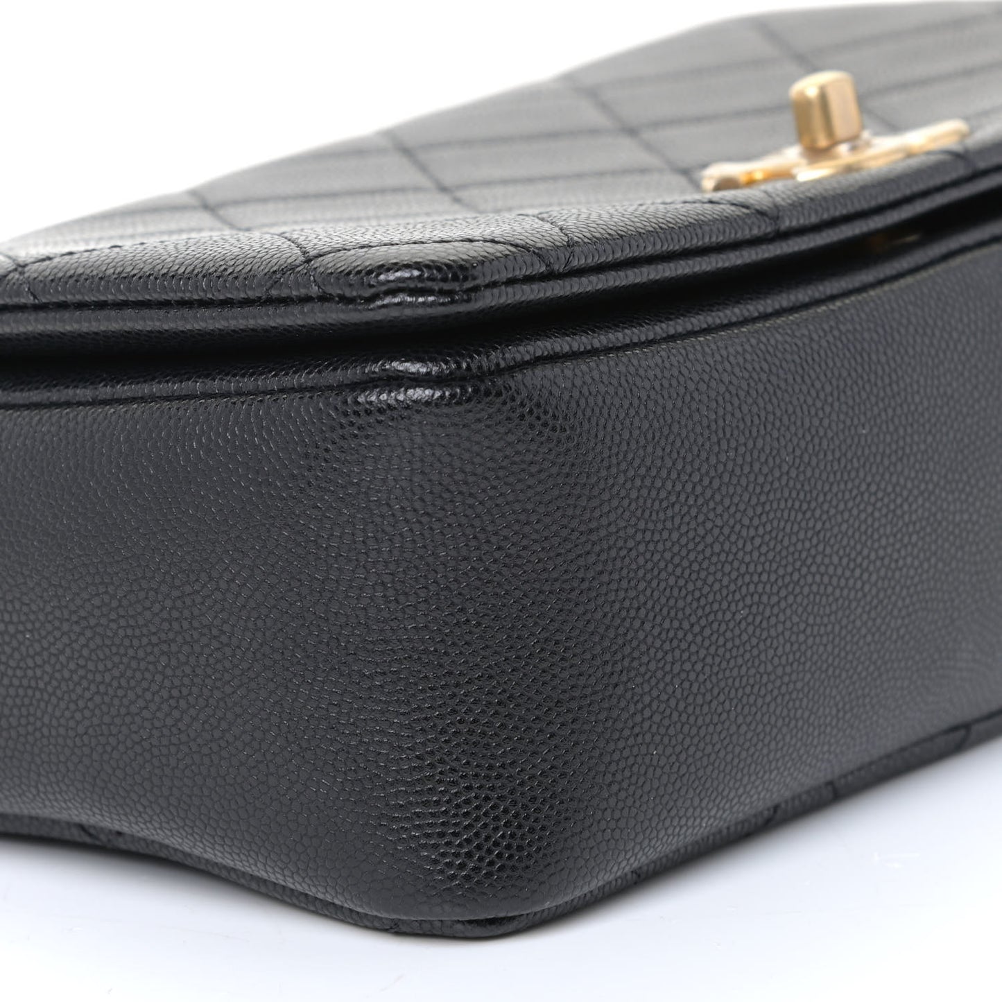 Caviar Quilted Small Fashion Therapy Flap Bag Black