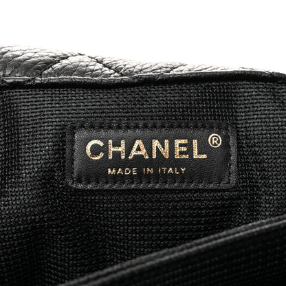 Chanel Calfskin Quilted XXL Travel Flap Bag Black 6 of 10