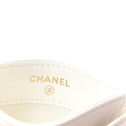 Chanel Caviar Quilted Card Holder White 6 of 9