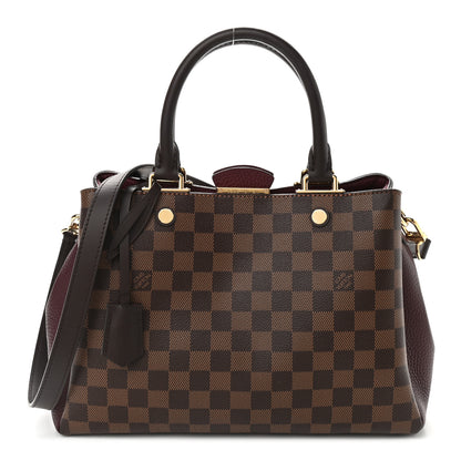Louis Vuitton Damier Ebene Cuir Taurillon Brittany Bordeaux 1 of 8